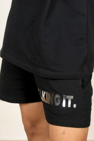 Black Chrome Concert Shorts