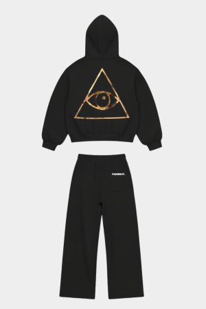 Black illuminati Co-ord Set