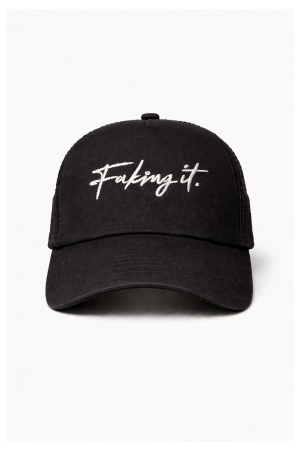 FAKING IT Baseball Caps Black